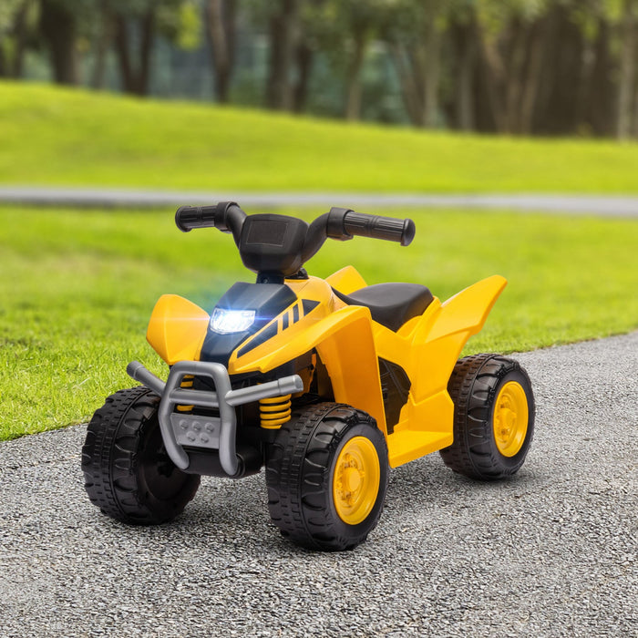 Qaba Licensed Kids Atv, 6v Electric Powered Ride-On Car For Kids Battery Powered With Horn, Button S
