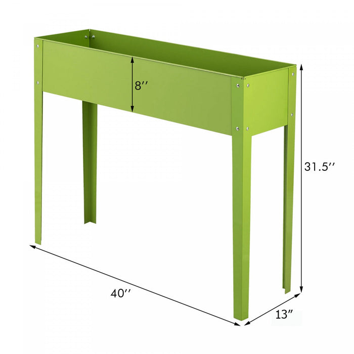 Costway 40"x12" Outdoor Elevated Garden Plant Stand Raised Tall Flower Bed