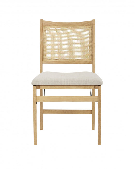 Bauer Fabric Cane Folding Dining Chair - Natural