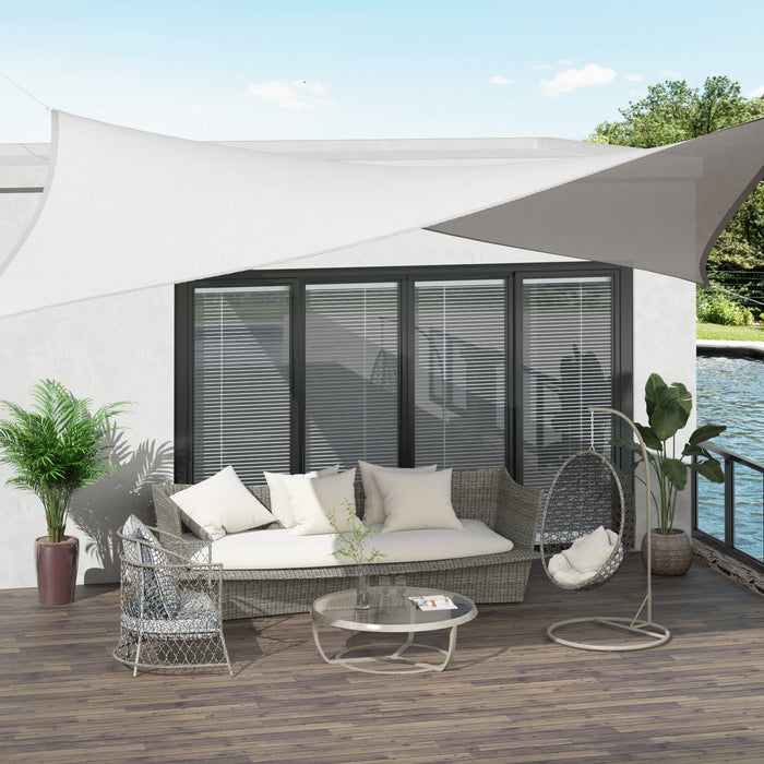 Outsunny Rectangle 13' X 20' Canopy Sun Sail Shade Garden Cover Uv Protector Outdoor Patio Lawn Shel