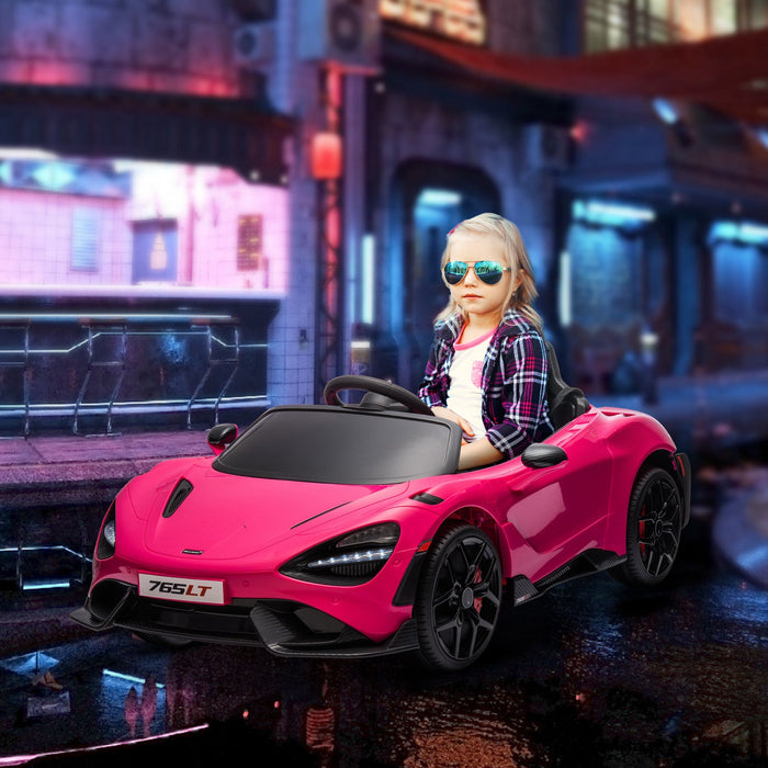 Qaba Mclaren 765lt Licensed 12v Ride On Car, Battery Powered Ride-On Kids Electric Car With Scissor 
