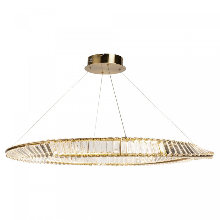 Stella 60 W LED Brushed Brass Pendant 