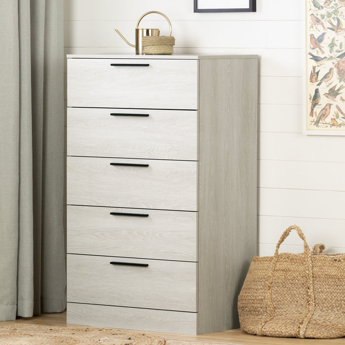 Step One Essential 5-drawer Chest - Winter Oak 
