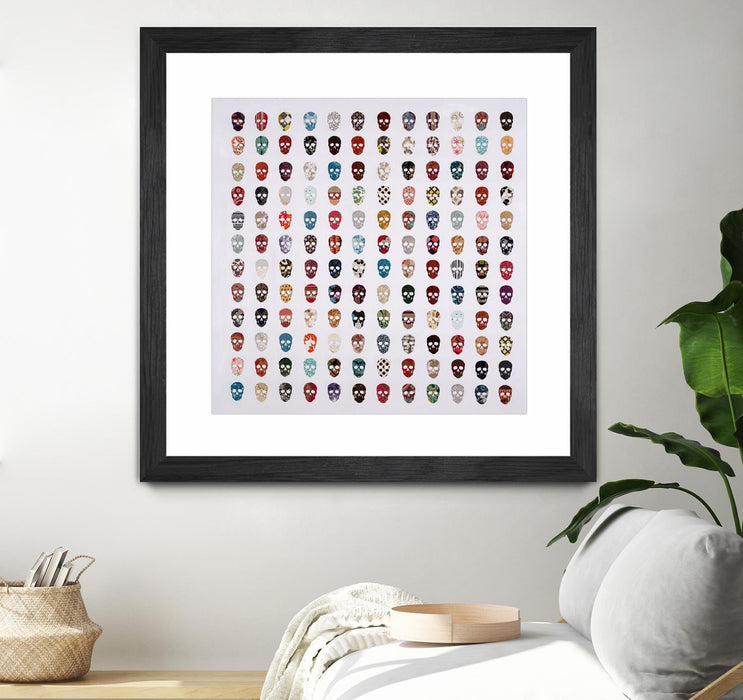 \"Gorgeous Crowd\" Matted and Framed Black 30x30 Wall Art