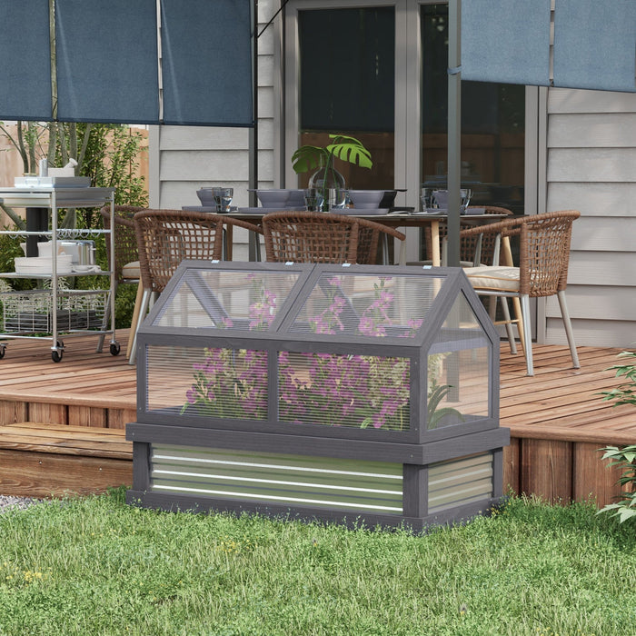 Outsunny 47" x 24" x 24" Portable Mini Tunnel Greenhouse Garden Warm House