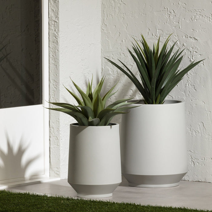 Dalya 2-Piece Planter - Greige