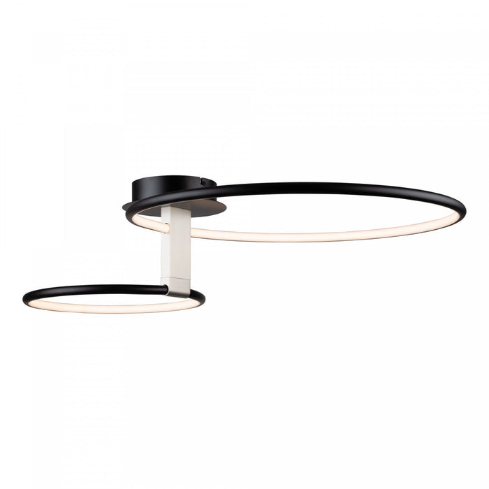 Halo Black Integrated LED Semi-Flush Mount II