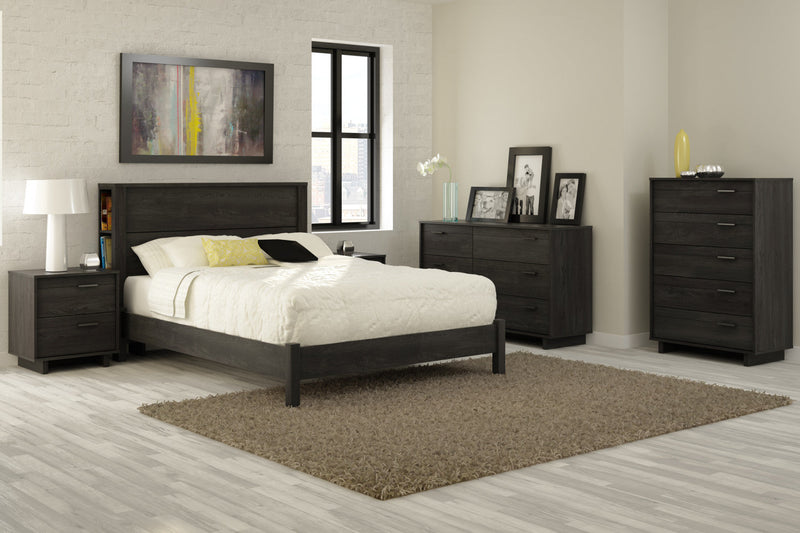 Fynn 5-Drawer Chest - Grey Oak 