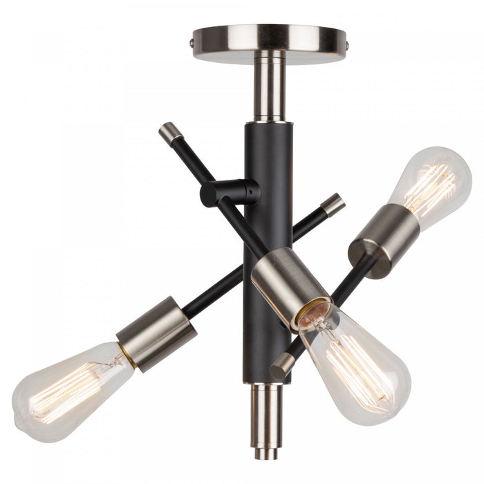 Truro 3-Light Semi-Flush Mount 