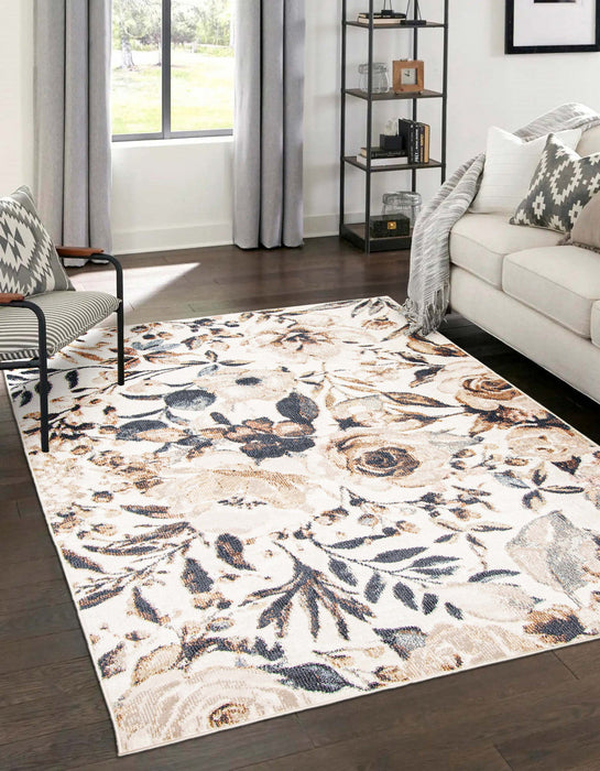 Rosette Ivory Area Rug - 8'0\" X 10'0\"   