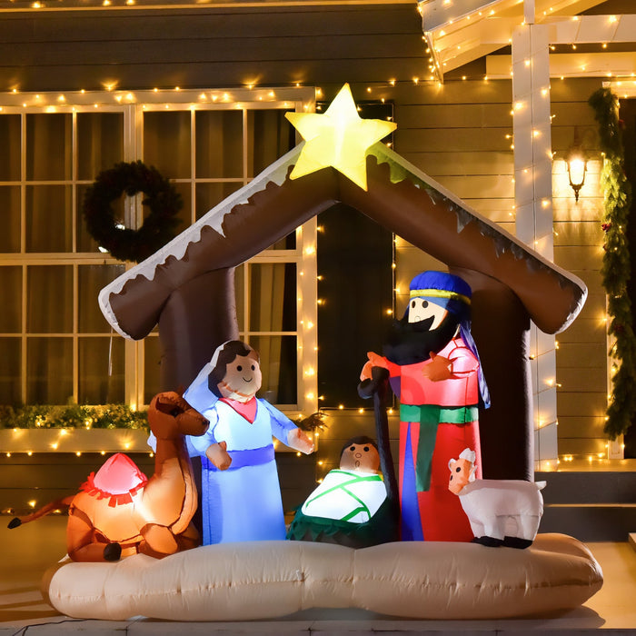 Homcom 6ft Bible Arch Inflatable Christmas Decoration