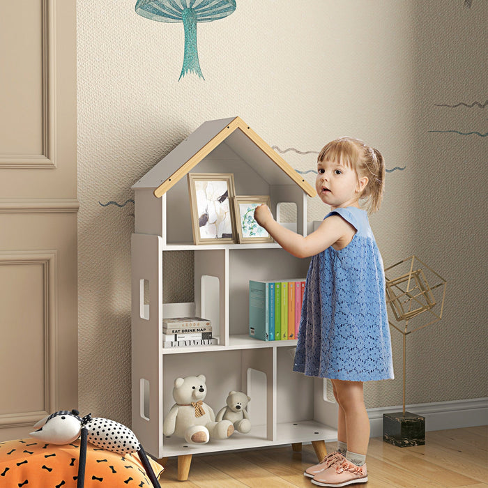 Qaba Toy Storage Organizer For Kids, 3-tier Kids Toy Storage For Organizing Books, Toys, Toy Organiz