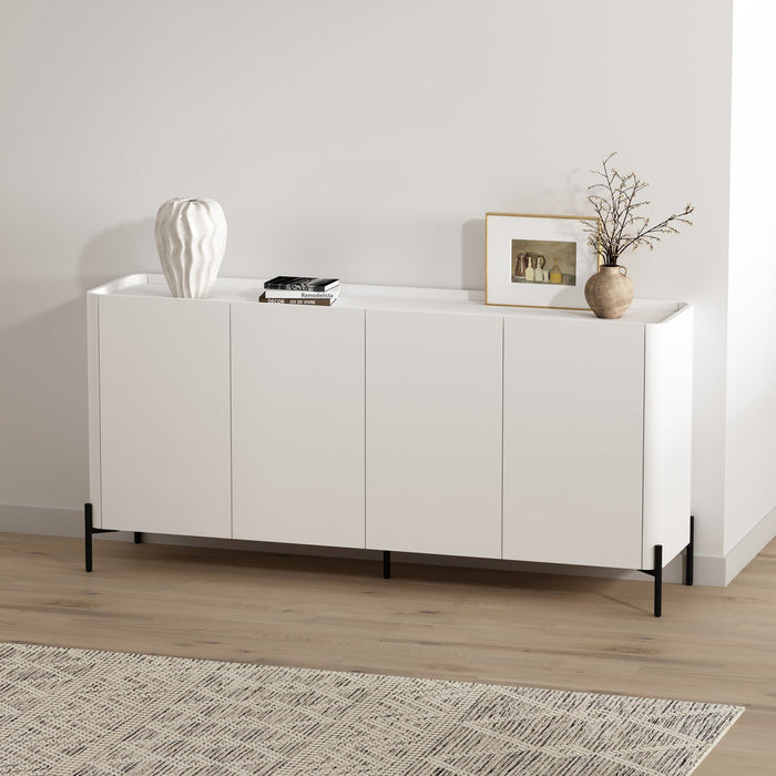 Abbey Modern 67\" Sideboard in White 