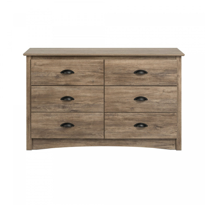 Salt Spring Kids 6-Drawer Dresser - Drifted Grey