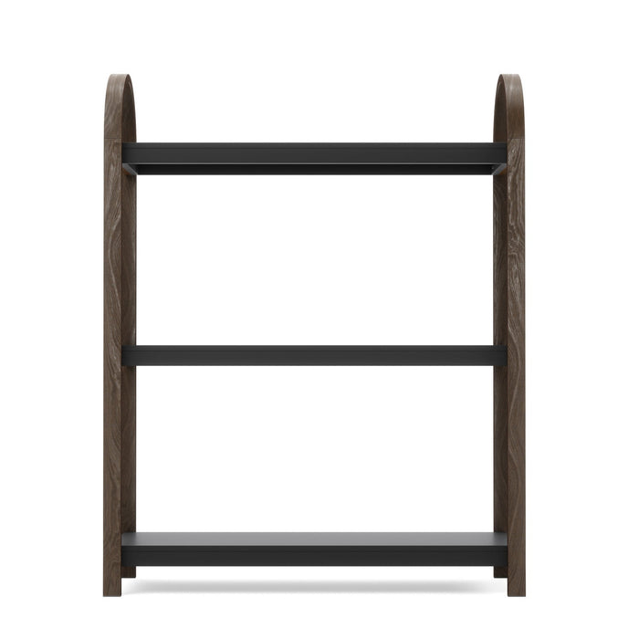 Umbra Modern Bellwood 3-Shelf Bookcase - Black and Walnut
