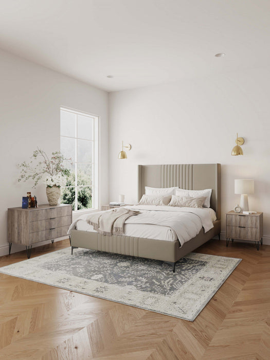 Dumbo Modern 2-Piece Dresser Set in Rustic Gray 