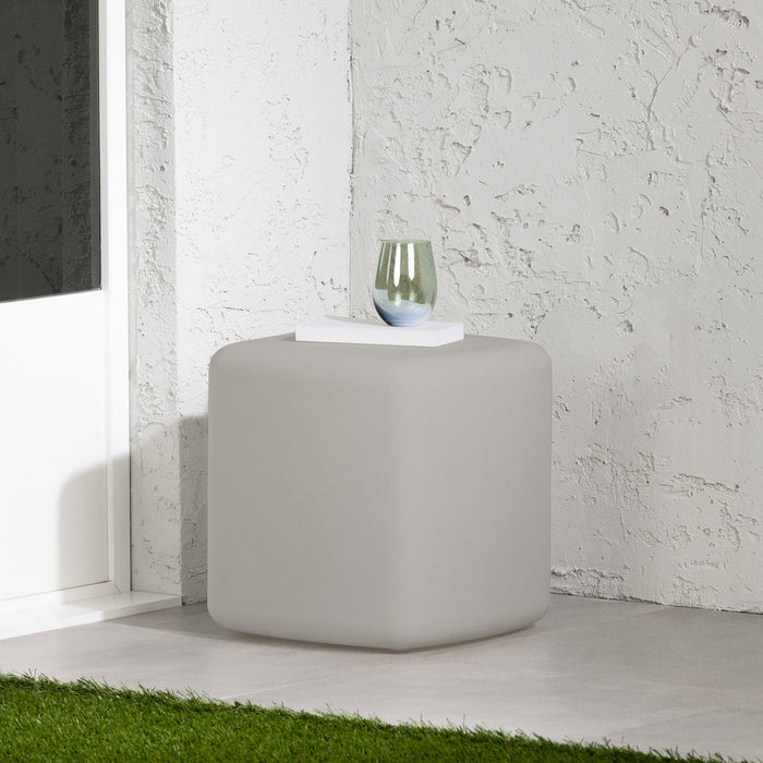 Dalya Outdoor Side Table - Greige