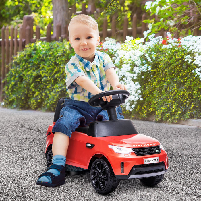 Qaba 6v Electric Car For Kids, 2 In 1 Sliding Car Battery Powered Ride-On Toy For Toddlers With Forw