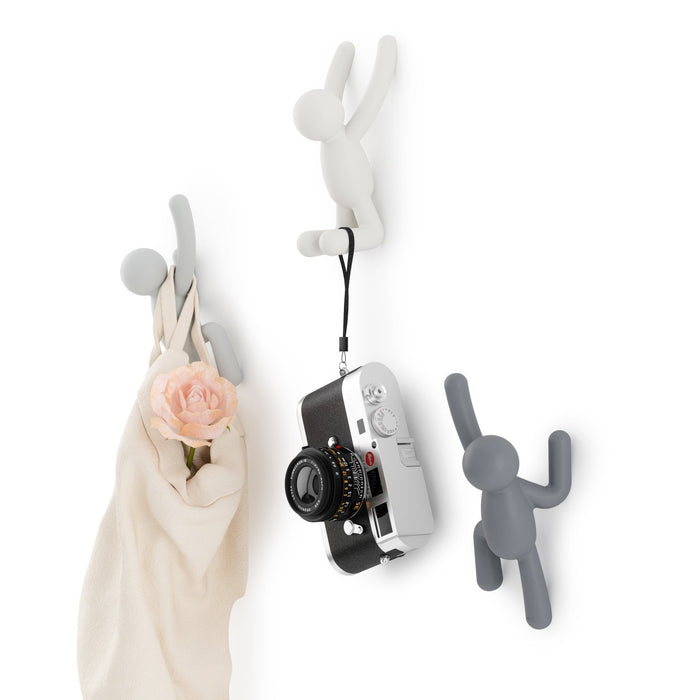 Umbra Buddy Wall Hooks - White and Grey