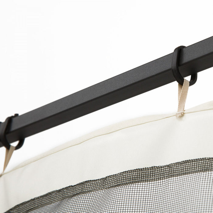 Outsunny Replacement Mosquito Netting For Gazebo 10' X 12' Black Screen Walls For Canopy With Zipper