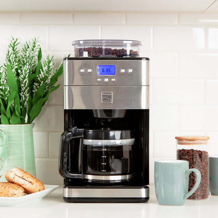 Kenmore Elite Grind & Brew Coffee Maker Stainless Steel - KKECMGBSS