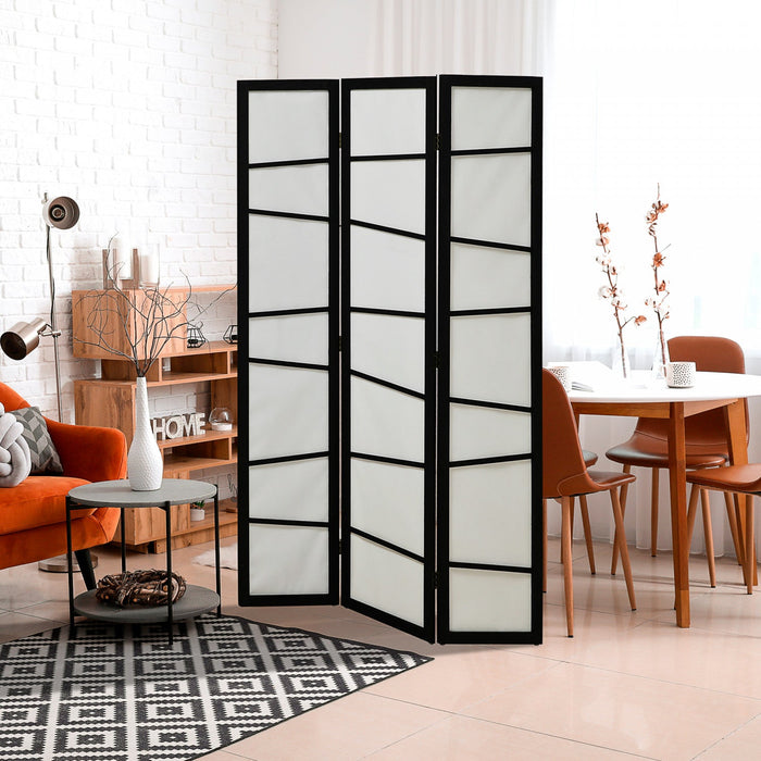 Homcom 3-panel Room Divider Folding Privacy Screen For Bedroom