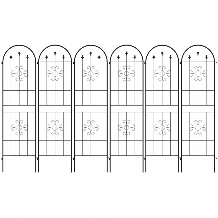Set Of 6 Garden Trellis Metal Trellis For Climbing Plants Flowers