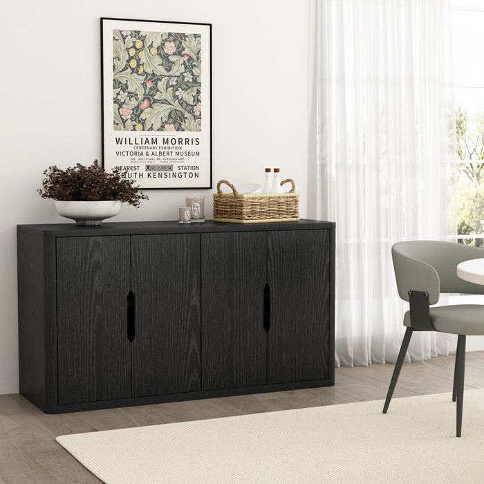 Rivington Modern 60\" Sideboard in Black Buffet 