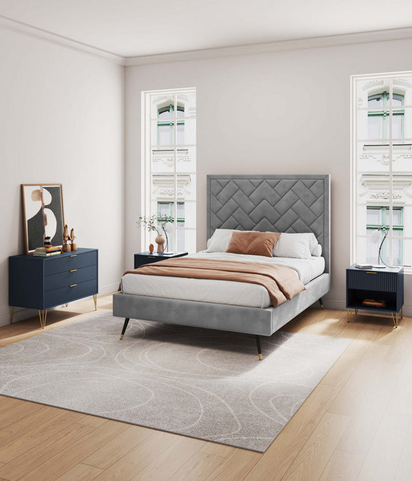 Dumbo Modern 2-Piece Dresser Set in Midnight Blue 