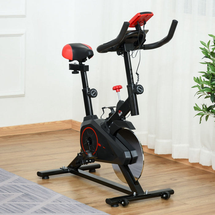 Soozier Upright Exercise Bike Indoor Bicycle Cardio Workout Cycling Machine Fitness Equipment For Ho