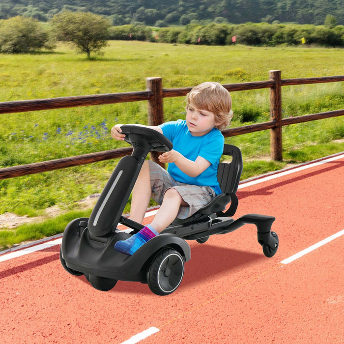 Costway 6v Kids Ride On Drift Car Electric Drifting Go Kart For Kids With 360° Spin Dark