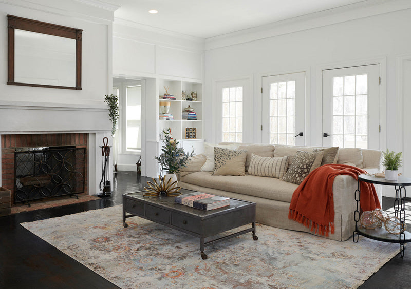 Camellia Traditional 8'0\" x Area Rug in Multi Indoor Area Rug 