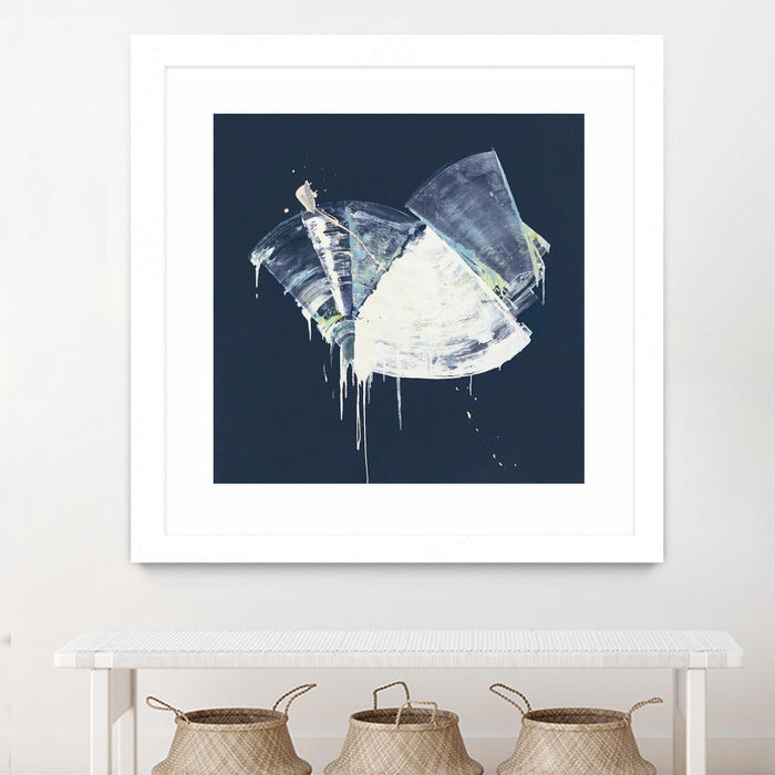 \"Bells In Motion\" Matted and Framed White 30x30 Wall Art