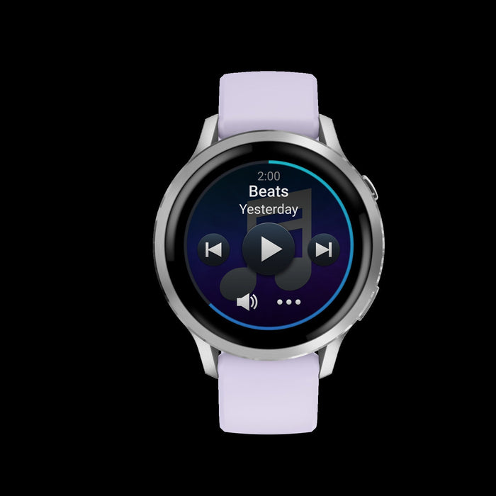 Garmin Venu 4 41mm Silver Periwinkle Wellness Smartwatch - Activity Tracker, HRV Status, Pulse Ox, Women's Health, Multi-Band GPS, Daily Workouts