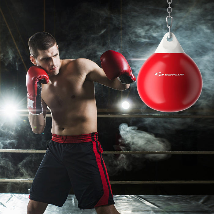 Goplus 18" 110lbs Heavy Water Filled Punching Aqua Training Boxing Bag Home Gym Hook