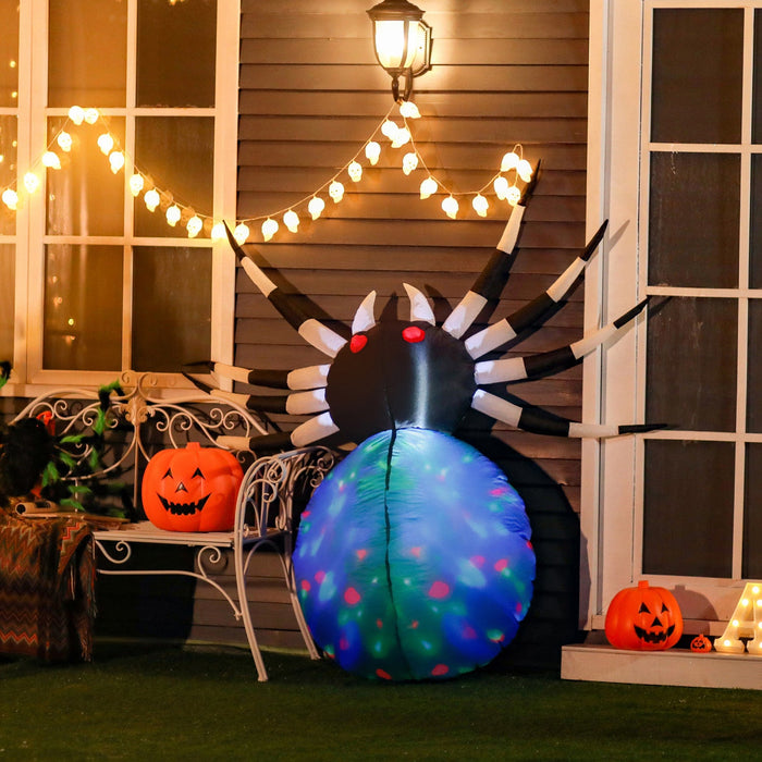 Homcom 4ft Spider Inflatable Halloween Decoration