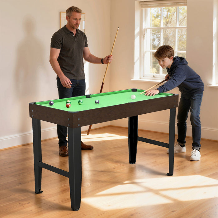 Soozier 55" Mini Pool Table, Billiard Table Set for Kids and Adults, Green