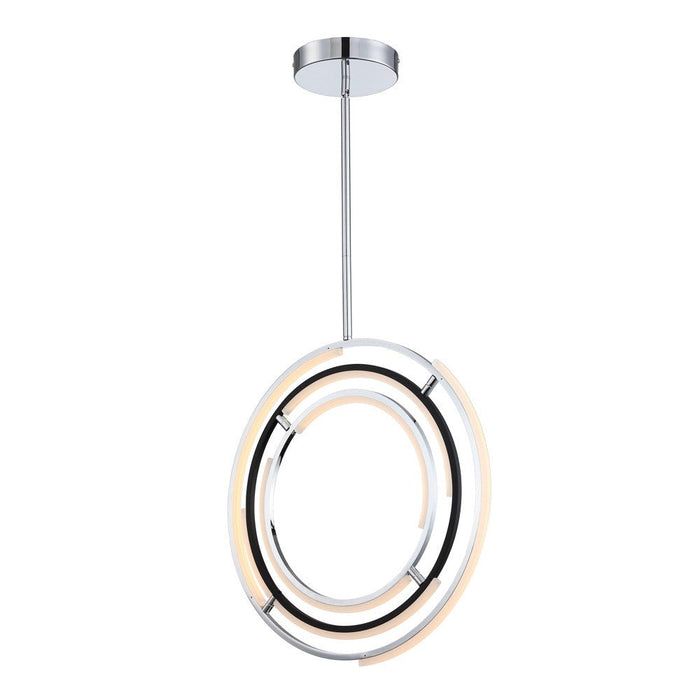 Trilogy Collection 24\" Integrated LED Pendant - Polished Nickel