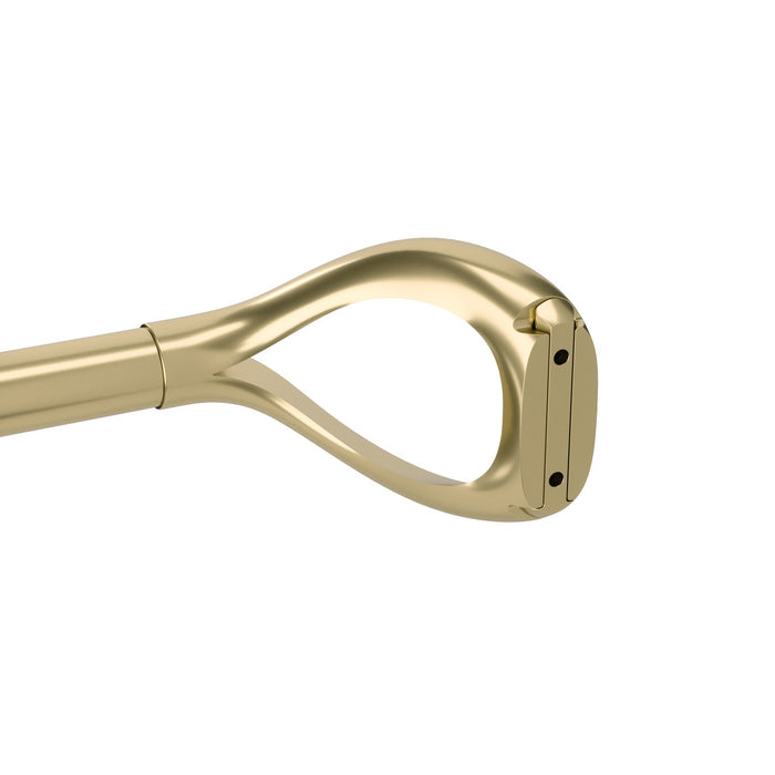 Umbra Loop Gold Expandable 1\" Curtain Rod - 42\"-120\" 