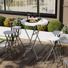Outsunny 31.5" Outdoor Bar Table, Bar Height Folding Table With Hdpe Top