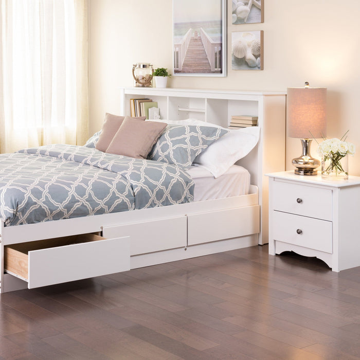 Full/Queen Bookcase Headboard - White
