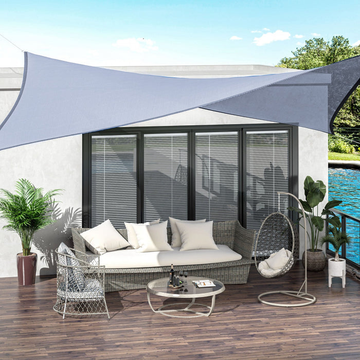 Outsunny Rectangle 10' X 13' Canopy Sun Sail Shade Garden Cover Uv Protector Outdoor Patio Lawn Shel
