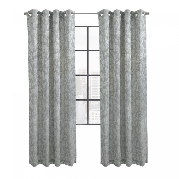 Habitat Valencia Grey Light Filtering Grommet Curtain Panel - 52 x 84