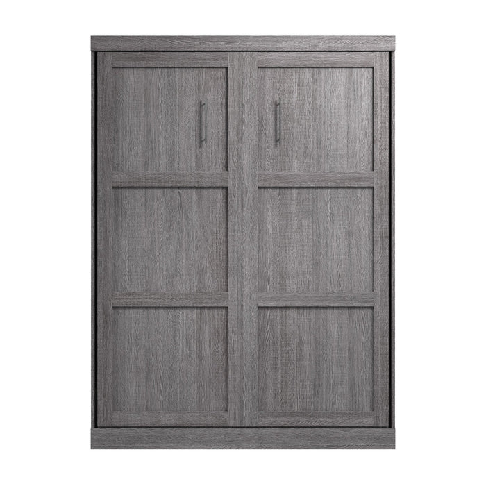 Bestar Pur Queen Murphy 65-Inch Wall Bed - Bark Grey