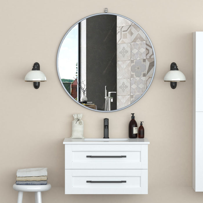 Jaylo Silver 36\" Mirror