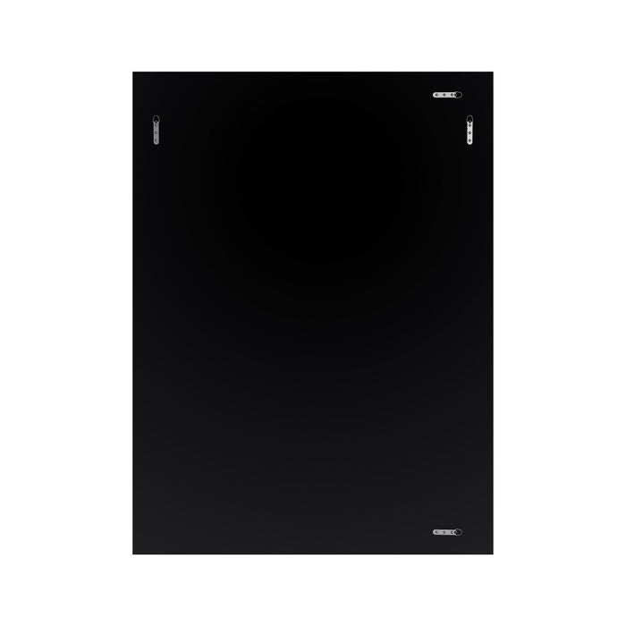 Clamp 30 Inch All-Glass Rectangular Double Beveled Mirror In Chrome 