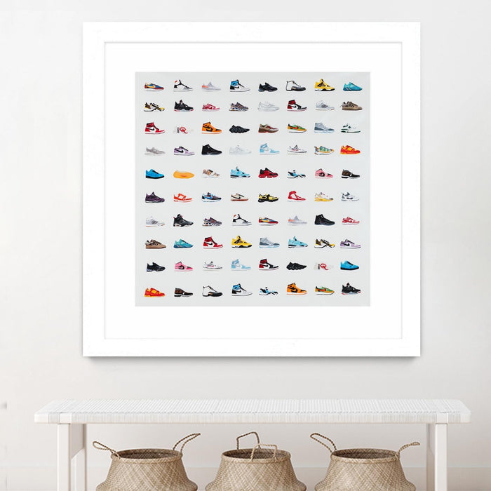 \"Life Is Short Buy The Shoes\" Matted and Framed White 36x36 Wall Art