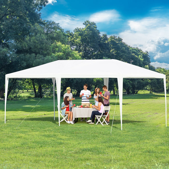 Outsunny 19'x9' Party Tent Gazebo Canopy Garden Sun Shade For Outdoor Event With Removable Mosquito 