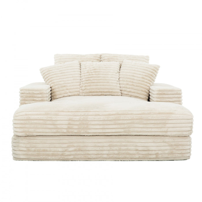 Sealy 68\" Snug Foam Chaise Lounger - Beige 