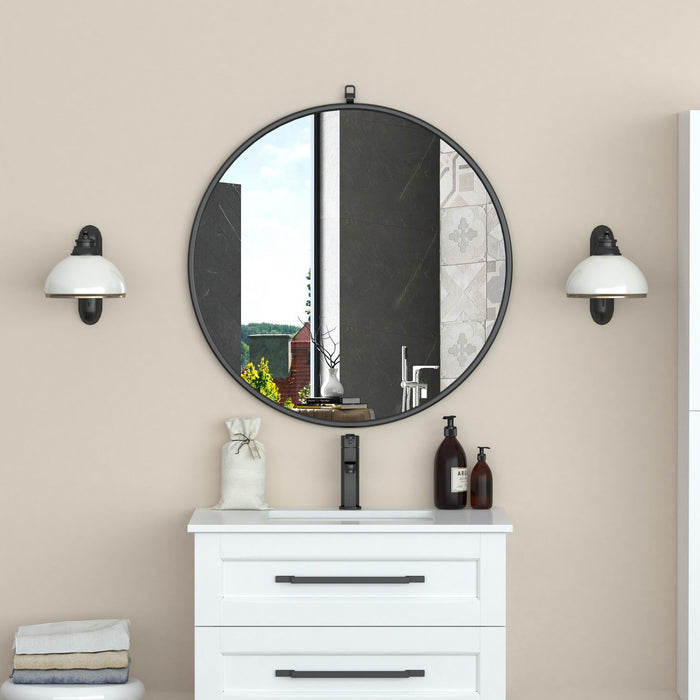 Jaylo Black 32\" Mirror